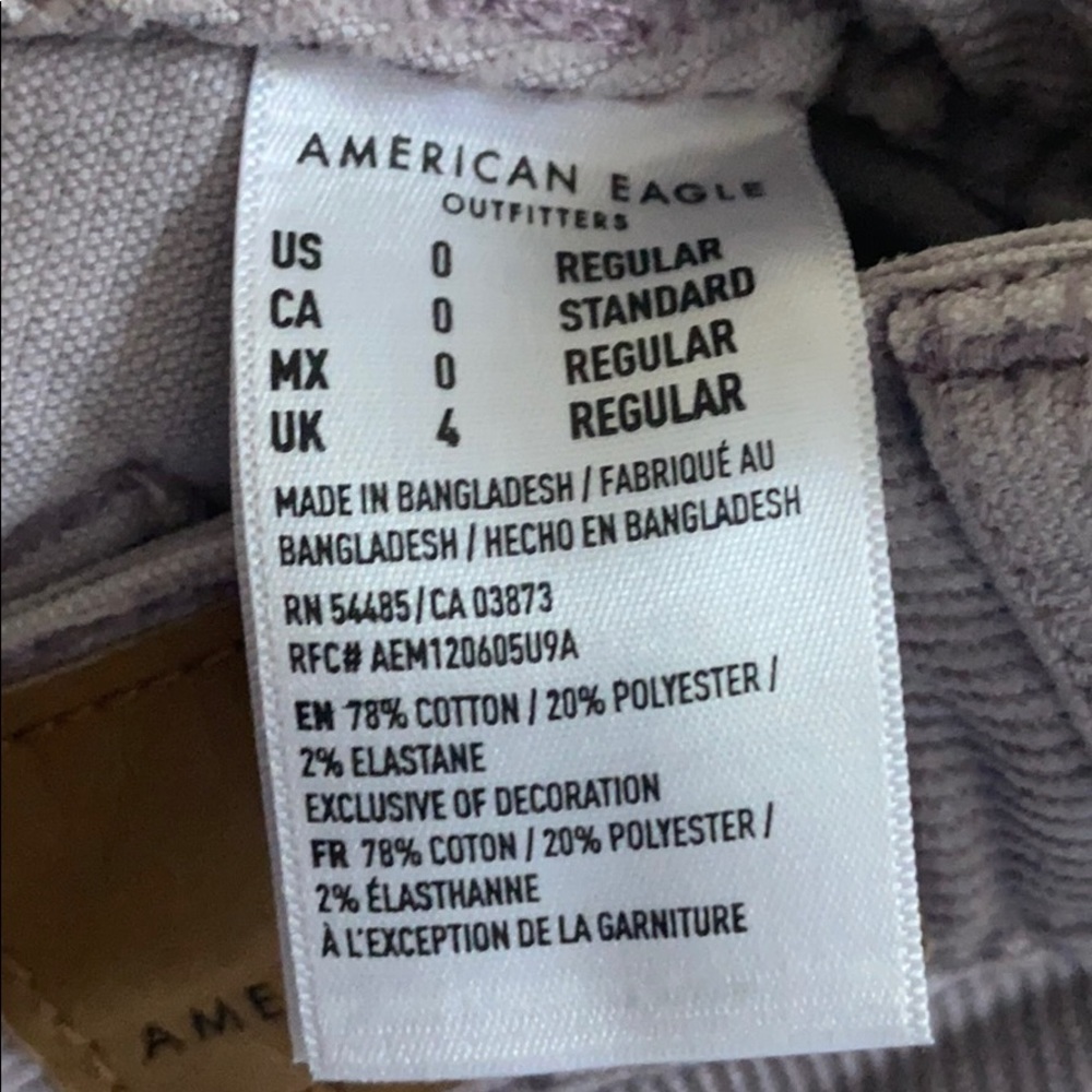 American Eagle Purple Corduroy Skirt - Picture 4 of 4